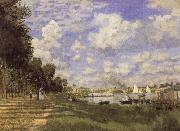 Claude Monet The Harbour at  Argenteuil oil painting reproduction